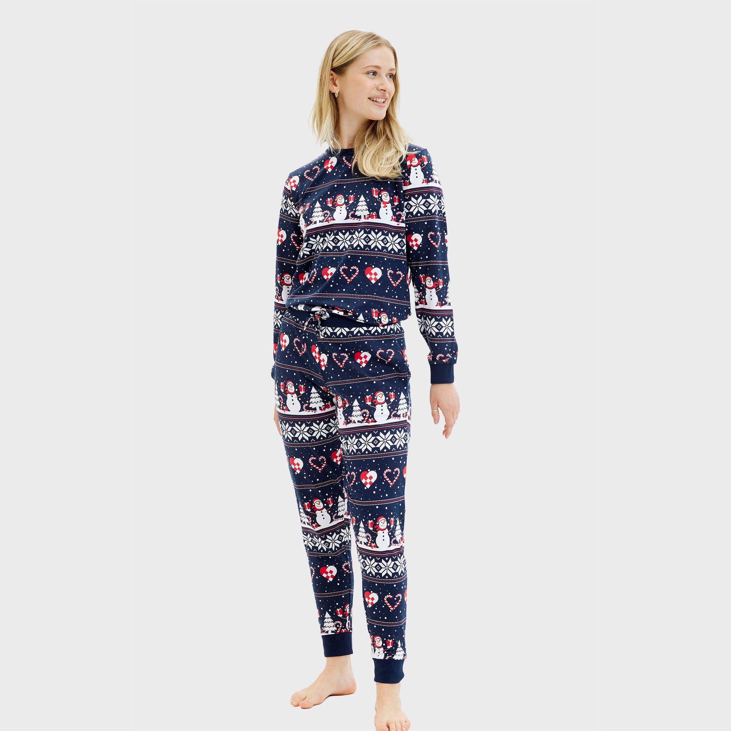Christmas Heart Pyjamas Navy β Women